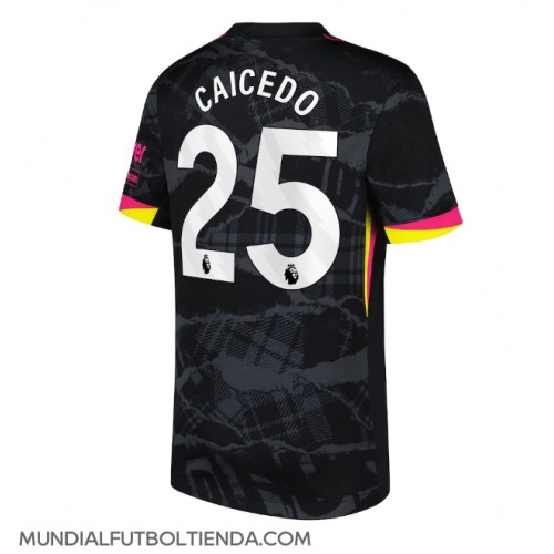 Camiseta Chelsea Moises Caicedo #25 Tercera Equipación Replica 2024-25 mangas cortas